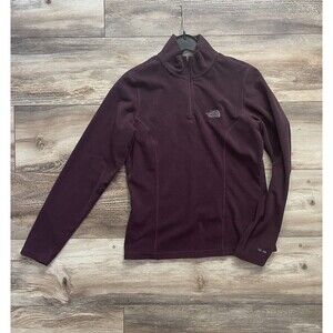 The North Face TKA 100 Fleece Women’s Small 1/4 Zip Pullover Long Sleeve Plum